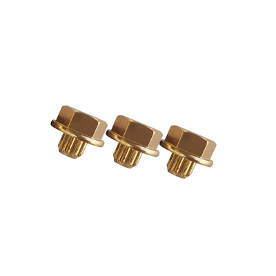 Rivets en aluminium d'or d'électrophorèse pour les attaches décoratives de clou de hub de véhicule pour le véhicule modifié