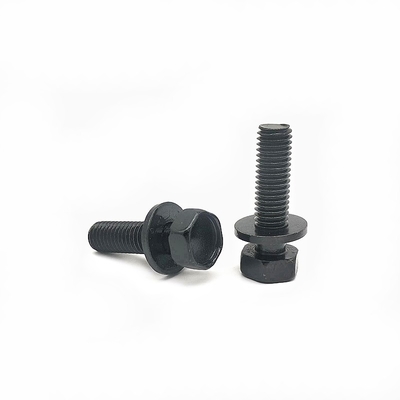Vis combinée hexagonale externe à haute résistance avec acier au carbone à plaquette
