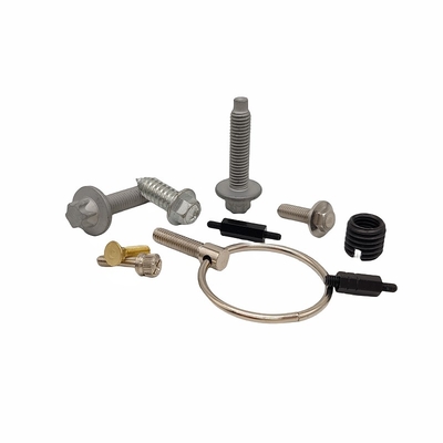 Screw non standard personnalisé 316l en acier inoxydable ongle décoratif à dents complètes hexagone extérieur