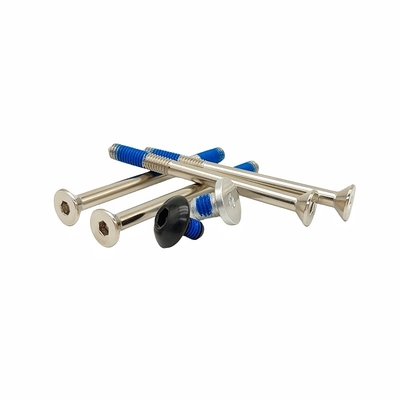 Exemple de vis à colle de prune personnalisée Hexagonale Externe Bluse de verrouillage de colle bleue