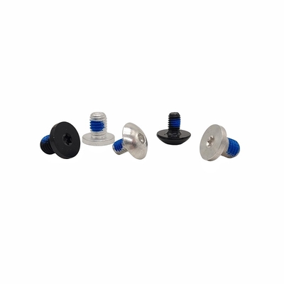 Screws de distribution hexagonales personnalisées revêtues de boulons de colle bleue anti-huile