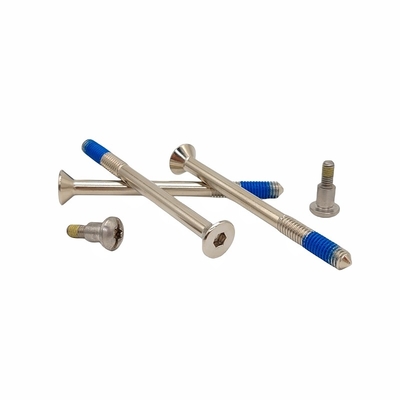 Screws de distribution hexagonales personnalisées revêtues de boulons de colle bleue anti-huile