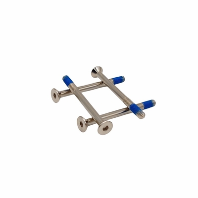 Exemple de vis à colle de prune personnalisée Hexagonale Externe Bluse de verrouillage de colle bleue