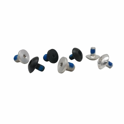 Exemple de vis à colle de prune personnalisée Hexagonale Externe Bluse de verrouillage de colle bleue