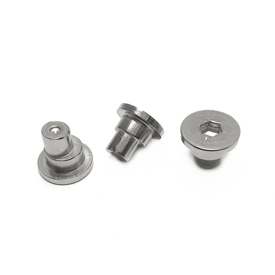 Non-norme hexagonale excentrique clou 304 en acier inoxydable solide tête plate ronde étape connecteur de fixation de rivets
