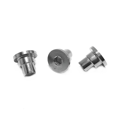 Non-norme hexagonale excentrique clou 304 en acier inoxydable solide tête plate ronde étape connecteur de fixation de rivets