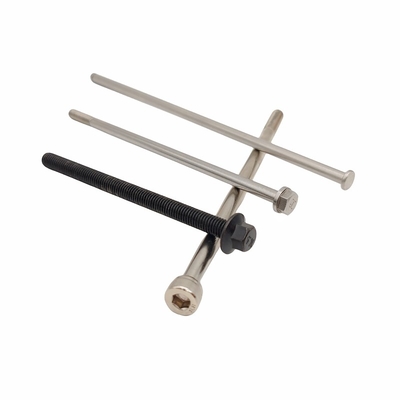 Boutons de tête en acier inoxydable partiellement fileté Matériau en forme de fleur Groove T30 T25 T20 T15 Longueur de tête personnalisable