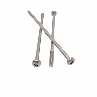 Boutons de tête en acier inoxydable partiellement fileté Matériau en forme de fleur Groove T30 T25 T20 T15 Longueur de tête personnalisable