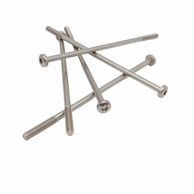 Boutons de tête en acier inoxydable partiellement fileté Matériau en forme de fleur Groove T30 T25 T20 T15 Longueur de tête personnalisable