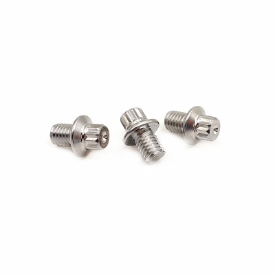 Flanche non standard vis hexagonales extérieures clous de pédales en aluminium résistance à la corrosion