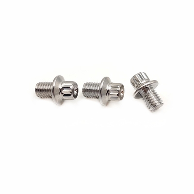 Flanche non standard vis hexagonales extérieures clous de pédales en aluminium résistance à la corrosion