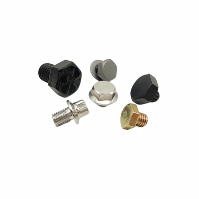 8.8 Grade d'acier inoxydable extérieur hexagonal boulon peinture noir brillant extérieur hexagonal fil