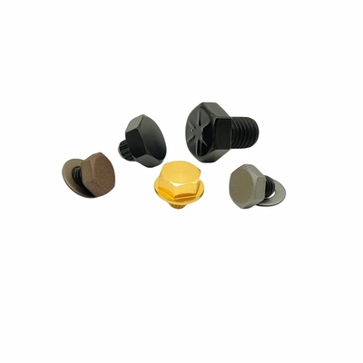 10.9 Classe peinte en noir clair boulon hexagonal en acier au carbone vis hexagonale