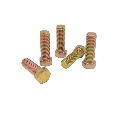 M10*30 Protection de l'environnement Couleur Zinc Externe Hexagonal Boulure Electrophoresis Noir Hexagonal Screw à dents complètes