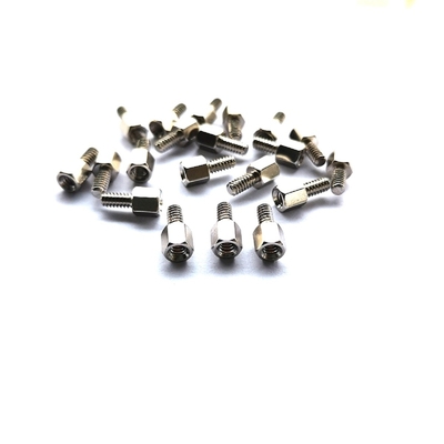 10.8mm Polissé Hex #4-40 Tête de l'acier vis d'arrêt d'acier inoxydable Hexagonal Single vis d'arrêt