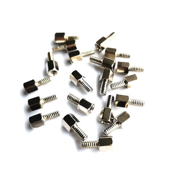 10.8mm Polissé Hex #4-40 Tête de l'acier vis d'arrêt d'acier inoxydable Hexagonal Single vis d'arrêt
