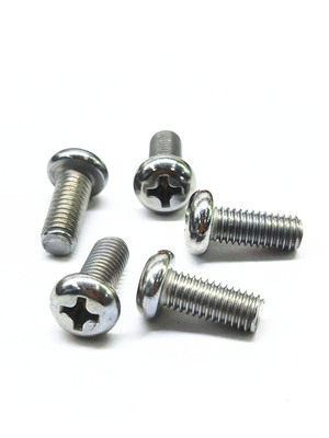 Screws de précision ultime pour l' électronique Zinc Nickel Alloy Phillips Pan Head Screws auto-collant