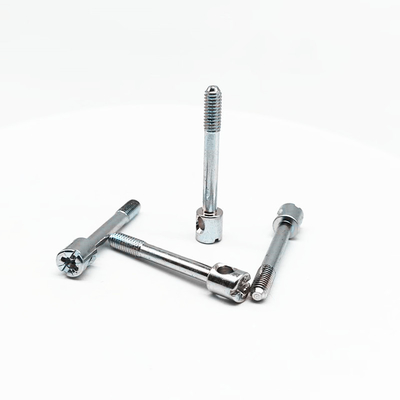 Mètre électrique tête de tasse spécifique rainure transversale en zinc perforée vis accessoires d'éclairage M4*27