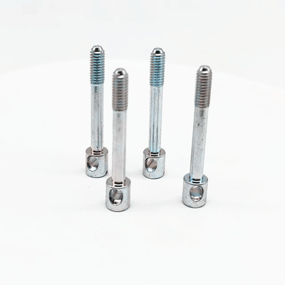 Mètre électrique tête de tasse spécifique rainure transversale en zinc perforée vis accessoires d'éclairage M4*27