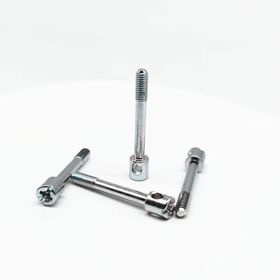 Mètre électrique tête de tasse spécifique rainure transversale en zinc perforée vis accessoires d'éclairage M4*27
