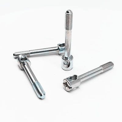 Mètre électrique tête de tasse spécifique rainure transversale en zinc perforée vis accessoires d'éclairage M4*27