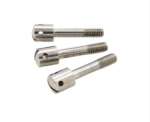 Écrans captifs de capstan à fente de précision DIN 404 fixations filetées conformes à la norme ISO en acier inoxydable Titane matériaux personnalisés