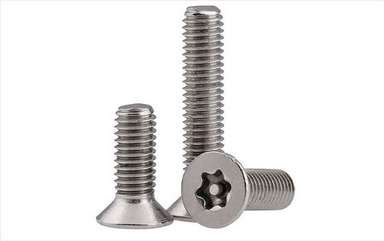 Screws à torque à tête plate en acier inoxydable 304 Screws à torque à tête plate à main droite