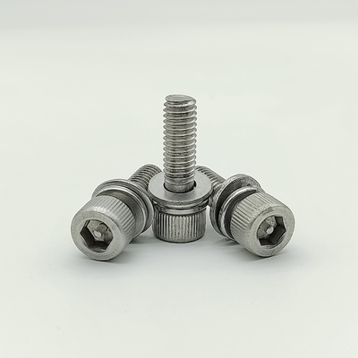 Vis à tête cylindrique de sécurité triple A4-80 non standard pour infrastructure publique, finition oxyde noir, douille hexagonale, quincaillerie Guanbiao