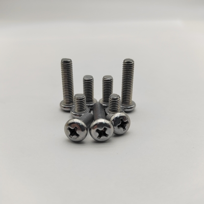 Écroues de la machine de Phillips Pan enduites de zinc DIN 7985 Tailles M3-M12 Longueur personnalisée