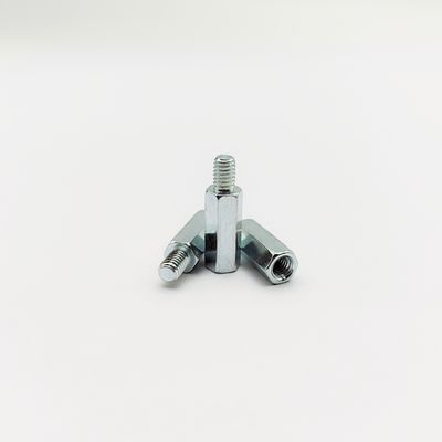 Écrou à hexagone homme-femme - de qualité industrielle - plaqué bleu-zinc - de M4 à M10