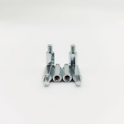 Écrou à hexagone homme-femme - de qualité industrielle - plaqué bleu-zinc - de M4 à M10