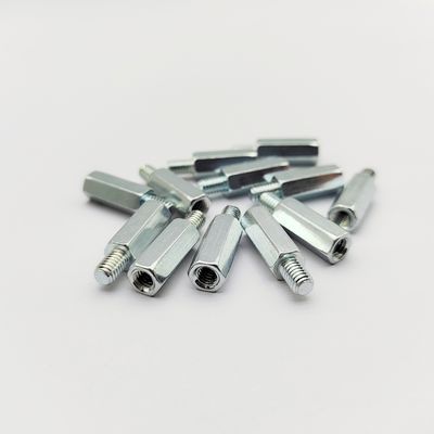 Écrou à hexagone homme-femme - de qualité industrielle - plaqué bleu-zinc - de M4 à M10