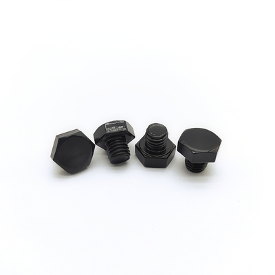 M8x1,25 mm boulon hexagonale en acier inoxydable 12,3 mm noir électroplaqué