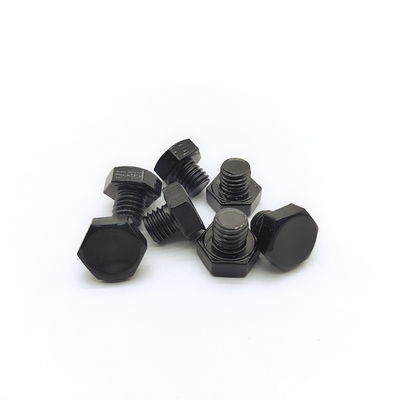 M8x1,25 mm boulon hexagonale en acier inoxydable 12,3 mm noir électroplaqué
