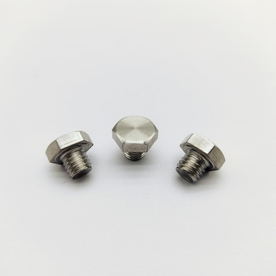 Boulons de roue chromés M8 Longueur 12,3 mm Tête hexagonale 13 mm Acier inoxydable