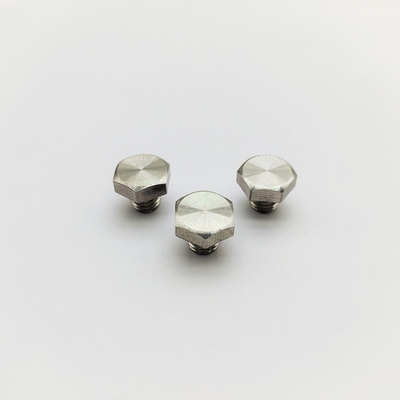 Boulons de roue chromés M8 Longueur 12,3 mm Tête hexagonale 13 mm Acier inoxydable
