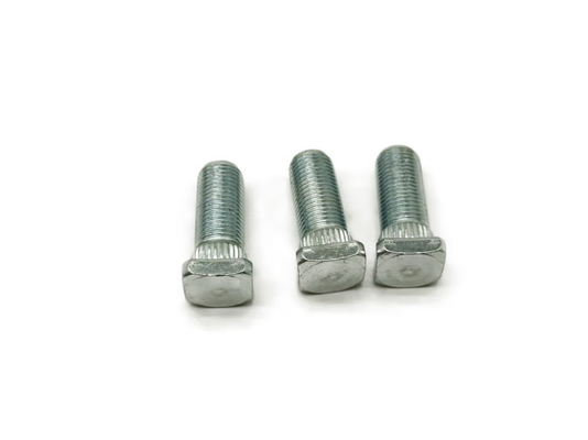 Boulons à tête carrée en acier allié certifié ISO galvanisé Tolérance 0,05 mm Adaptés aux roues