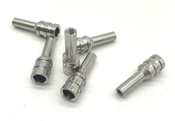 Pièces de usinage dorées de tour de commande numérique par ordinateur, axe 6x31.6mm de l'acier inoxydable 316