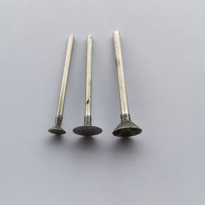6mm Diamond Rotary Burr Drill Bit avec la jambe de 3mm pour l'outil rotatoire Diamond Nail Head Deburring Tool