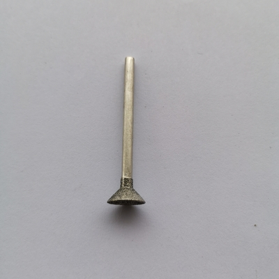 6mm Diamond Rotary Burr Drill Bit avec la jambe de 3mm pour l'outil rotatoire Diamond Nail Head Deburring Tool