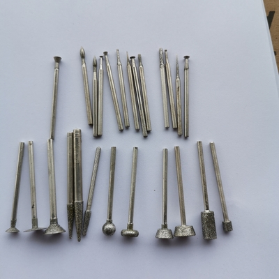 6mm Diamond Rotary Burr Drill Bit avec la jambe de 3mm pour l'outil rotatoire Diamond Nail Head Deburring Tool