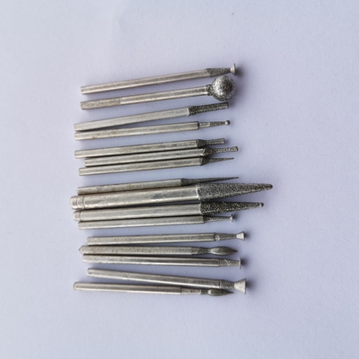 6mm Diamond Rotary Burr Drill Bit avec la jambe de 3mm pour l'outil rotatoire Diamond Nail Head Deburring Tool