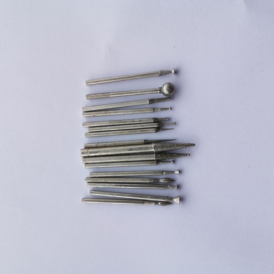 Outil de polissage de anodisation de meulage Kit Sintered Diamond, kit de polissage de tête de boule de peu de perceuse 250F/6