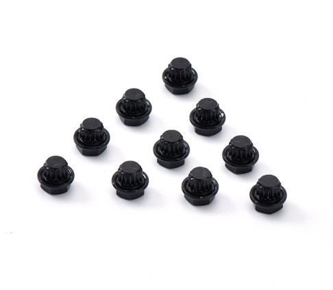 le hub noir d'électrophorèse décorative de clous d'alliage d'aluminium de sortilège de 17mm visse pour le véhicule