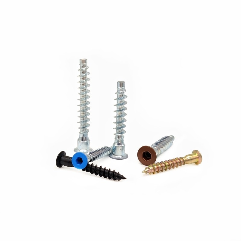 Boîtes de vitesses en bois contre-enfoncées 2.9 mm M6*50 M7*28 Boîtes à vis hexagonales à tête plate