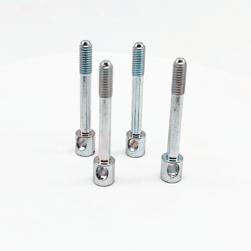 Mètre électrique tête de tasse spécifique rainure transversale en zinc perforée vis accessoires d'éclairage M4*27