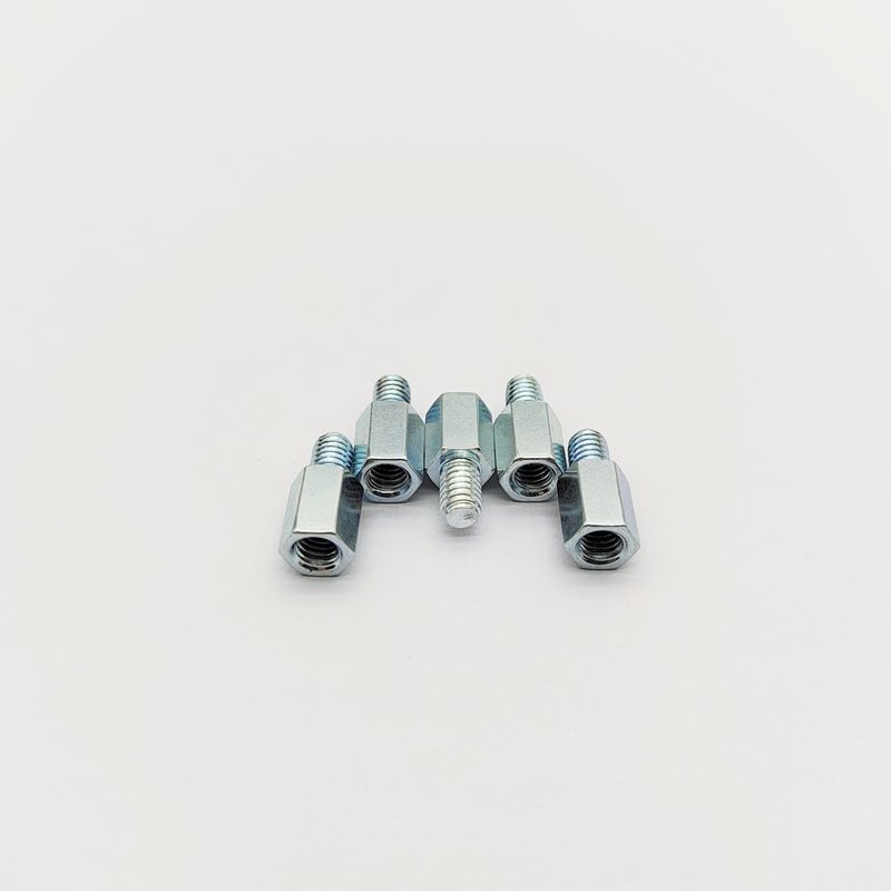 Écrou hexagonal en acier inoxydable M3-M12 5-100 mm plaqué en zinc bleu