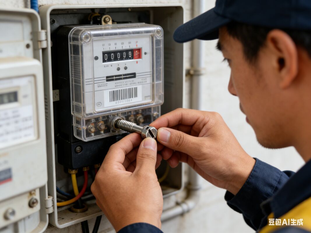 Tolérance plus ou moins 0,05 mm Screws du compteur électrique Tête de plateau en acier inoxydable Adapté à divers types de compteurs électriques