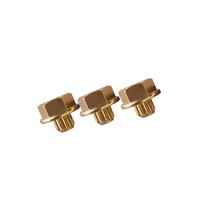 Rivets en aluminium d'or d'électrophorèse pour les attaches décoratives de clou de hub de véhicule pour le véhicule modifié