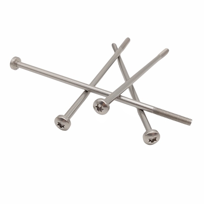 Boutons de tête en acier inoxydable partiellement fileté Matériau en forme de fleur Groove T30 T25 T20 T15 Longueur de tête personnalisable